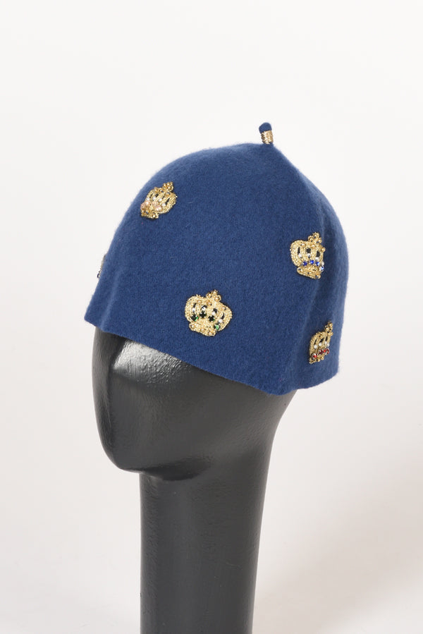 Le Chapeau Cappello Decorato Bluette Donna