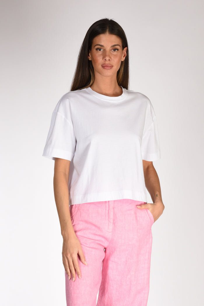 Allude Tshirt Crop Bianco Donna - 1