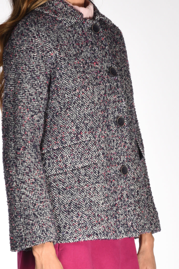 Mouche Giacca Bianco/blu/fucsia Donna - 3