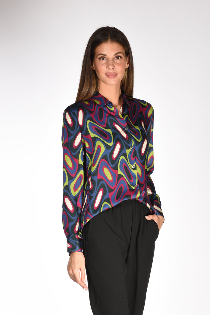 Robert Friedman Camicia Stampata Fucsia/multicolor Donna