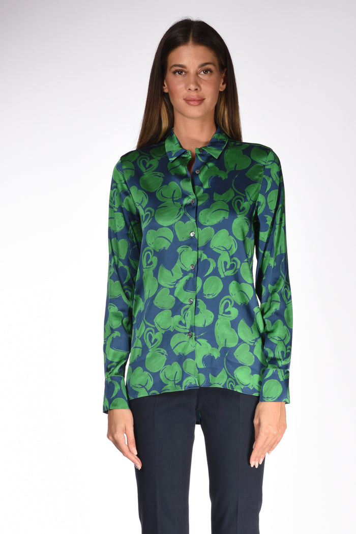 Robert Friedman Camicia Stampata Blu/verde Donna
