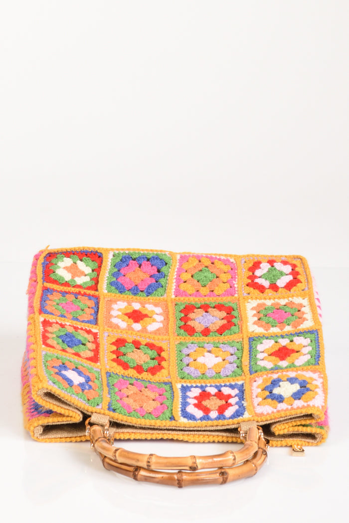La Milanesa Borsa Crochet Multicolor Donna - 6