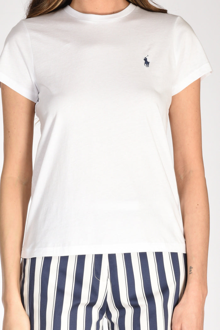 Polo Ralph Lauren Tshirt Girocollo Bianco Donna - 3