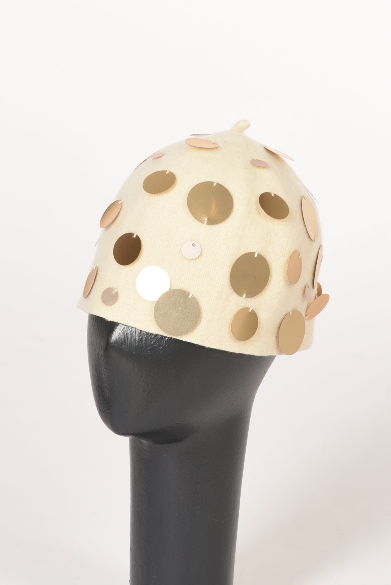 Le Chapeau Cappello Decorato Bianco/oro Donna