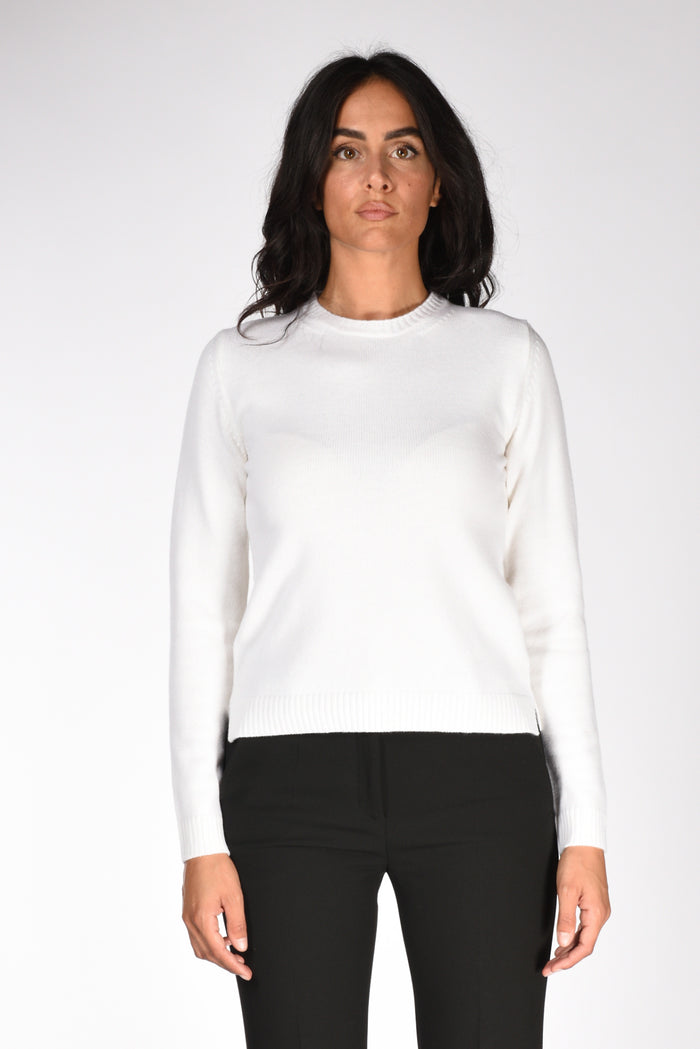 Base Milano Maglia Girocollo Bianco Donna - 2