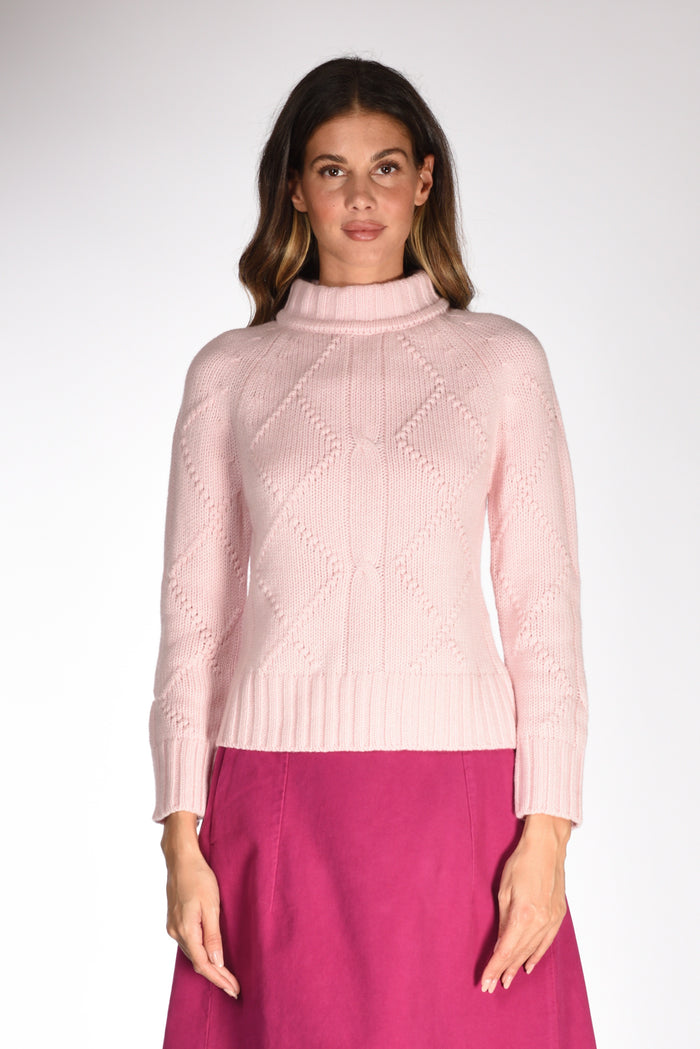 Anne Claire Collo Lupetto Rosa Chiaro Donna - 2