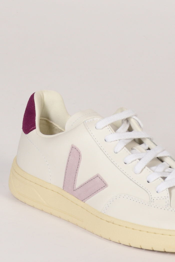 Veja Sneakers Stringata Bianco/rosa Donna - 4