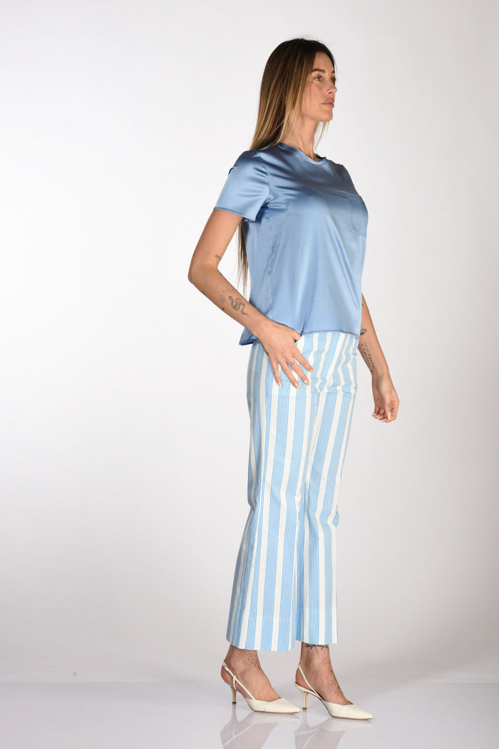 True Royal Pantalone Riviera Azzurro/bianco Donna - 2