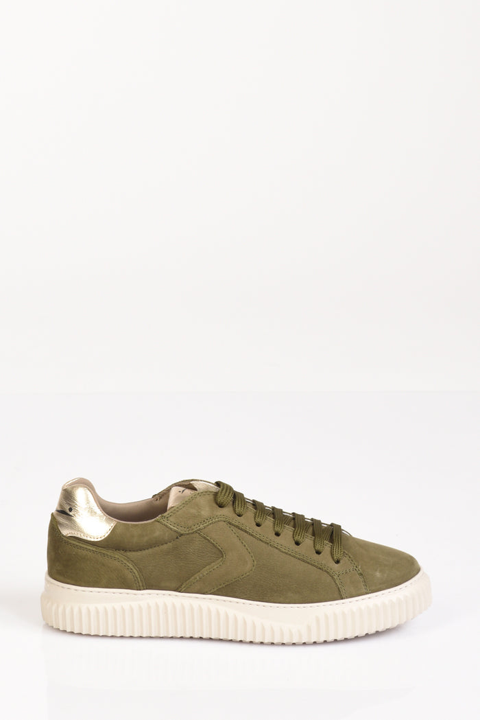 Voile Blanche Sneakers Nubuk Verde Donna - 1