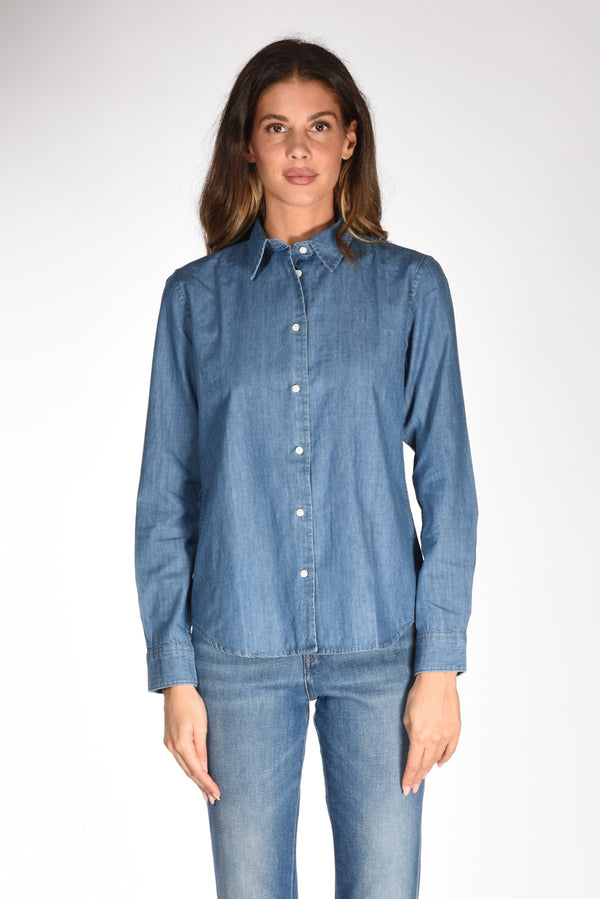 Aspesi Camicia Denim Blu Jeans Donna-2
