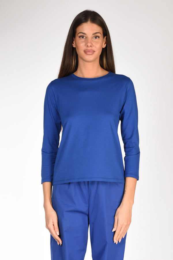 Shirt C Zero Tshirt Girocollo Bluette Donna-2