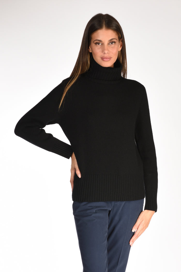 Allude Collo Alto Nero Donna - 1