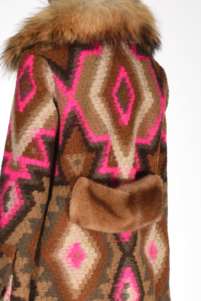 Ava Adore Aban Con Pelliccia Beige/fucsia/multicolor Donna - 4